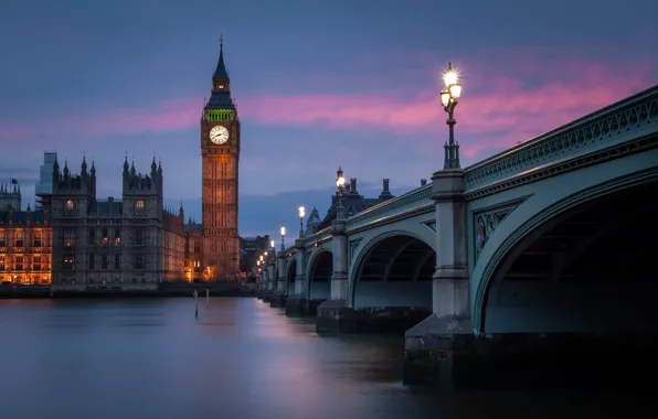 Picture Ben, London, River Thames, Westminster