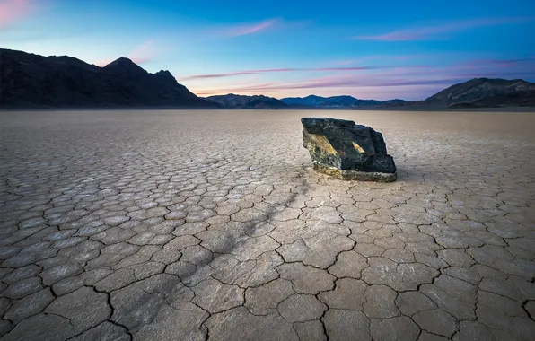 The sky, clouds, landscape, sunset, mountains, nature, rocks, horizon