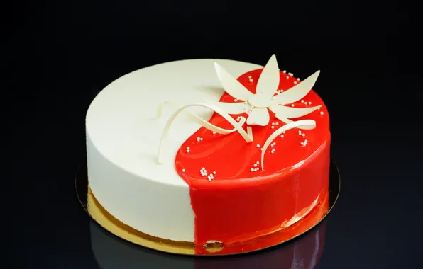 Decoration, flowers, cake, dessert, food, sweet, sweet, cream