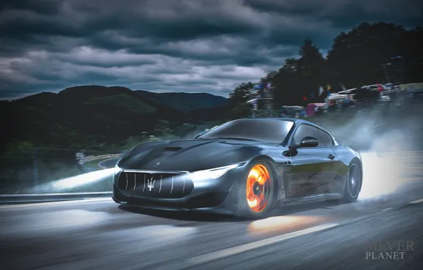 Wallpaper machine, auto, Alfieri, Transport & Vehicles, Burak Yorur, by John Yorur, Maserati, Maserati GranTurismo MC