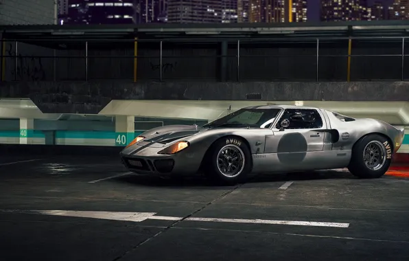 Picture night, supercar, autowalls, Ford GT40