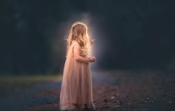 Dress, girl, bokeh, Meg Bitton