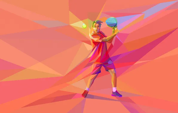 The game, vector, athlete, tennis