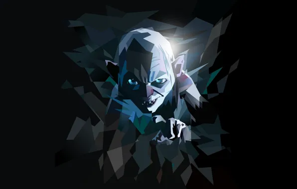 Picture minimalism, Gollum, The Lord of the rings, The Lord of the Rings, Gollum