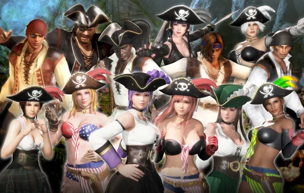 Pirates, hats, Dead or Alive 6