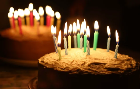 Holiday, cake, Happy Birthday, candle
