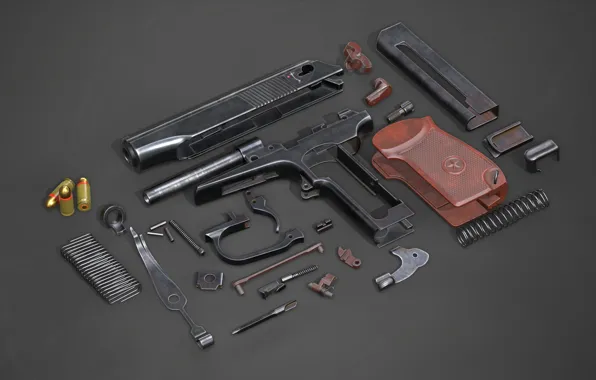 Picture The Makarov Pistol, Complete disassembly