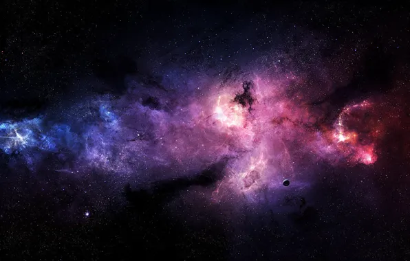 Stars, nebula, planet, Stefan Veselinov, Pyres Of Atonement