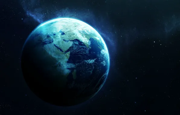 Stars, Dust, Planet, Space, Earth, Art, Stars, Space