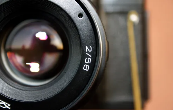 The camera, lens, zenit, helios