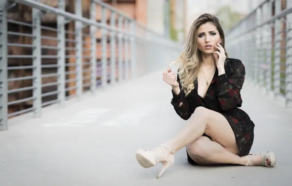 Look, girl, legs, sitting, Taty