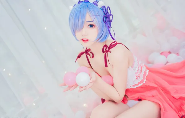 Beautiful, Balls, Asian, Model, Woman, Cute, Pretty, Petite