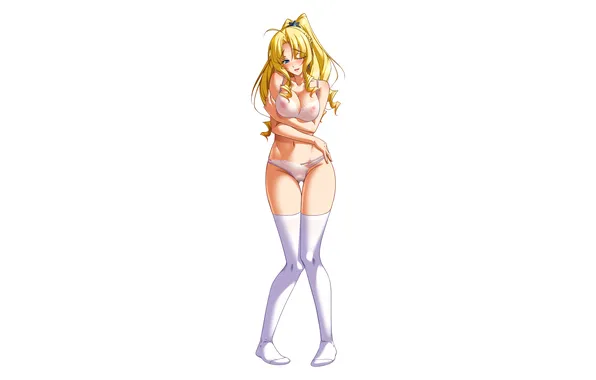 Girl, sexy, lingerie, pantsu, bra, cleavage, panties, thighhighs