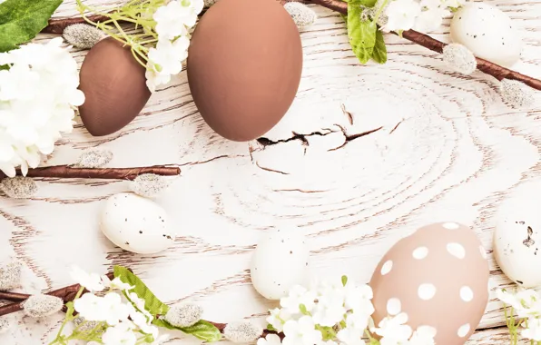 Flowers, eggs, spring, Easter, flowers, spring, Easter, eggs