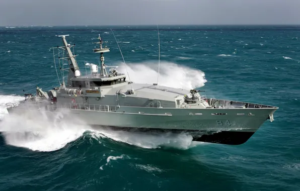 Wave, boat, Australia, Navy, class, patrol, Larrakia, HMAS