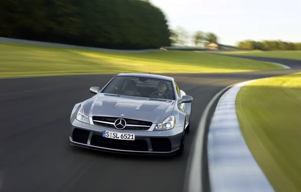 Car, machine, track, Mercedes, AMG, the front, track, Black Series