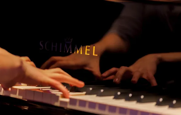 Music, hands, piano