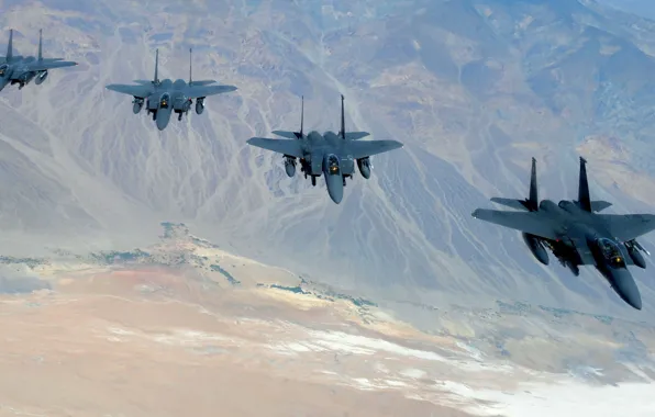 Picture fighters, Eagle, flight, F-15, "Eagle"