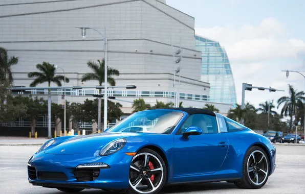 911, Porsche, Porsche, blue, Targa, Targa 4S