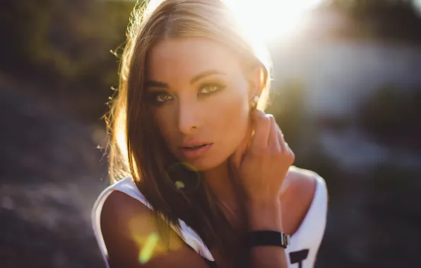 Look, portrait, sunbeam