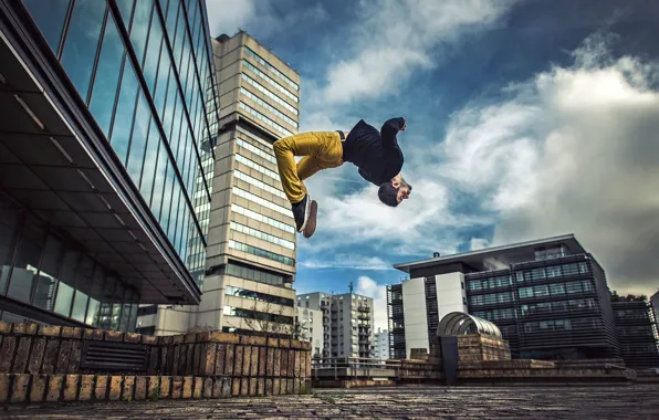 The city, jump, Dimitri Petrowski