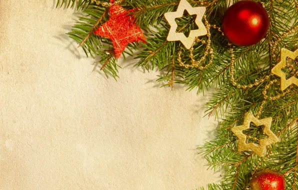 Stars, tree, Christmas decorations