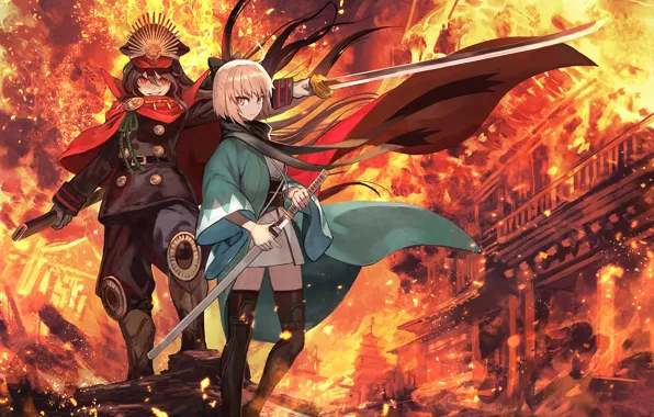 Smile, fire, sword, the saber, Fate / Grand Order, Levushka