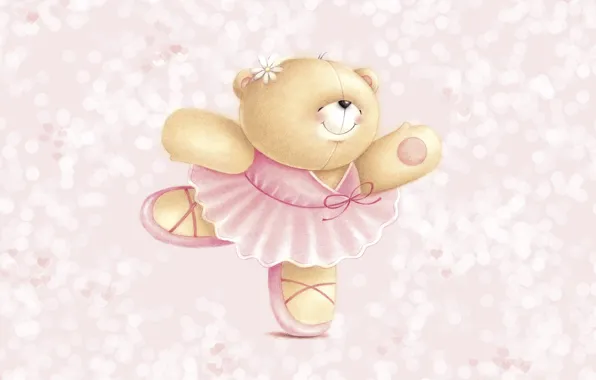 Mood, dance, art, bear, ballet, children's, Forever Friends Deckchair bear, platishko