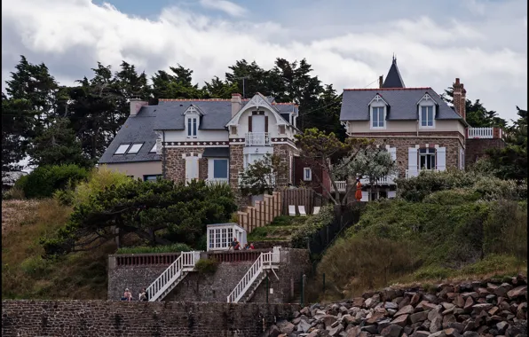 Picture nature, house, France, house, nature, France, Brittany, Breizh