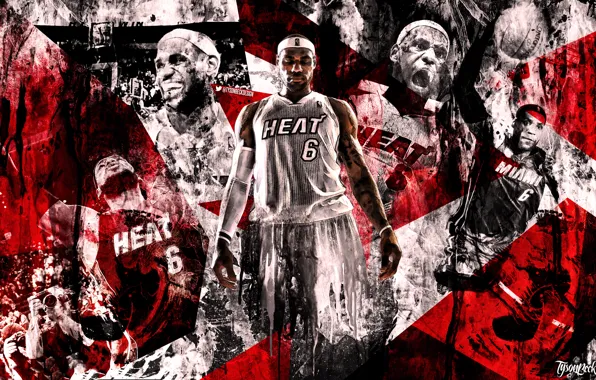 Basketball, Background, Miami, NBA, LeBron James, Heat, LeBron James
