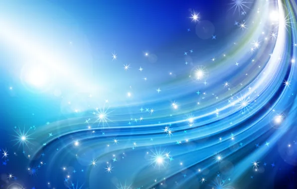 Picture stars, lights, wave, Wallpaper