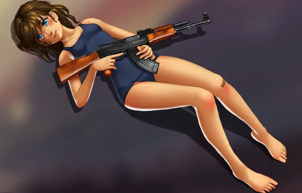 Picture girl, weapons, lies