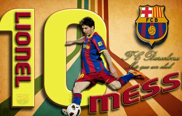 Wallpaper, sport, football, Lionel Messi, player, FC Barcelona, My As a Club, More Then a …