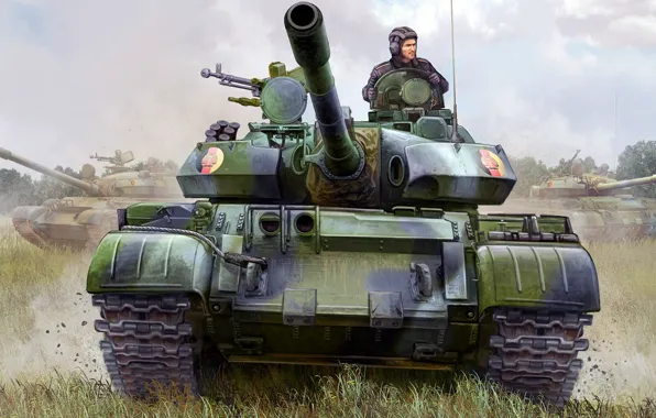 Main battle tank, NVA, Nationale Volksarmee, Soviet medium tank, the armed forces of the GDR, …