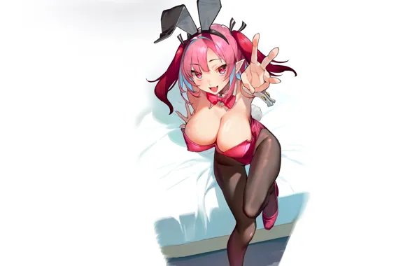Girl, sexy, cleavage, boobs, sexy girl, anime, breasts, big boobs