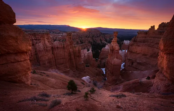 Picture mountains, rocks, canyon, USA, Bryce Canyon