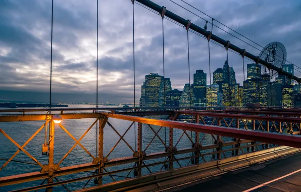 Home, New York, Brooklyn bridge, Manhattan