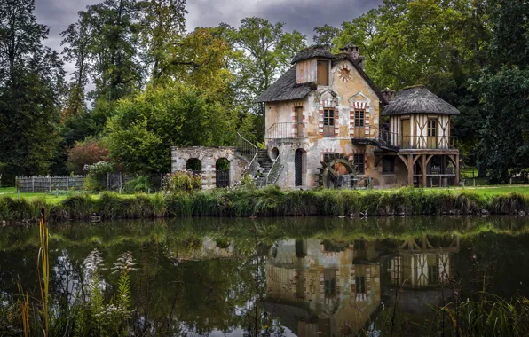 Picture France, Versailles, Ile-de-France, Palace of Versailles, The Queen's Hamlet before the storm