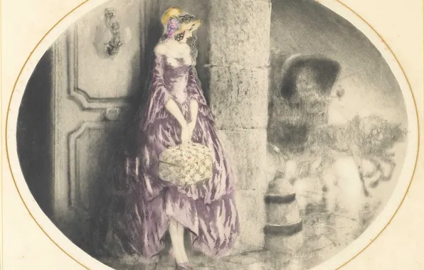 Picture 1929, Louis Icart, Leaving home