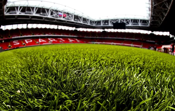 Grass, Football, Moscow, Russia, Arena, Lawn, Spartacus, Spartak