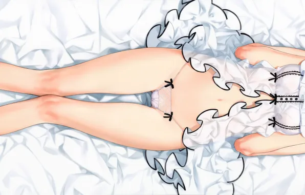 Girl, sexy, lingerie, Anastasia, babydoll, panties, anime, blue eyes
