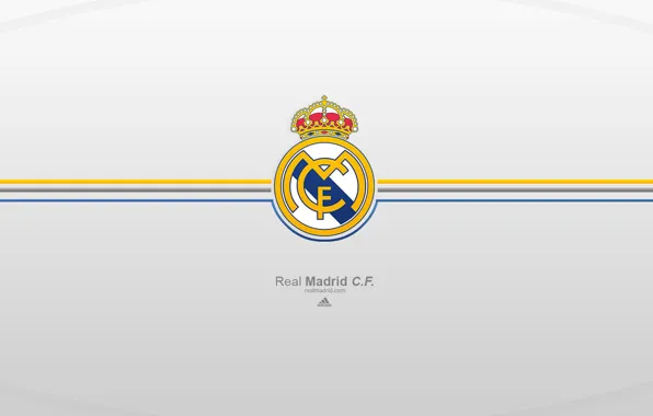 Wallpaper, logo, Real Madrid CF