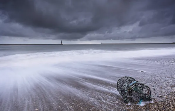 Sea, the sky, shore