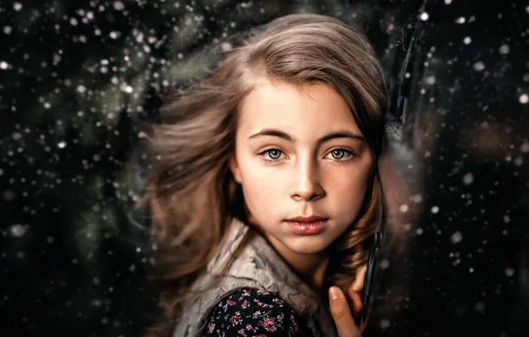 Picture look, girl, Sergey Piltnik