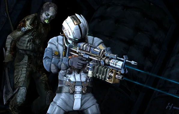 Picture dead space, Isaac Clarke, dead space, behind