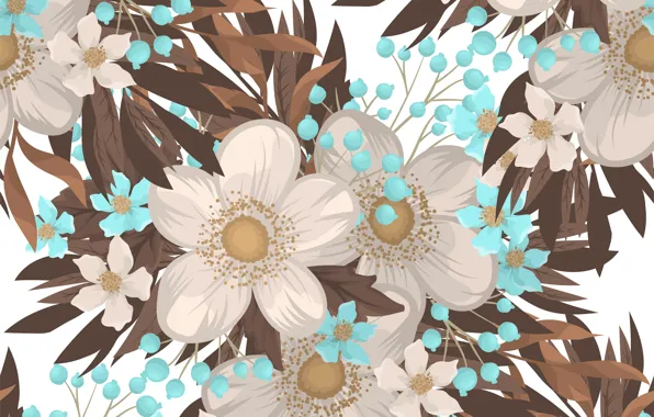 Flowers, background, flower, vintage, background, pattern, seamless