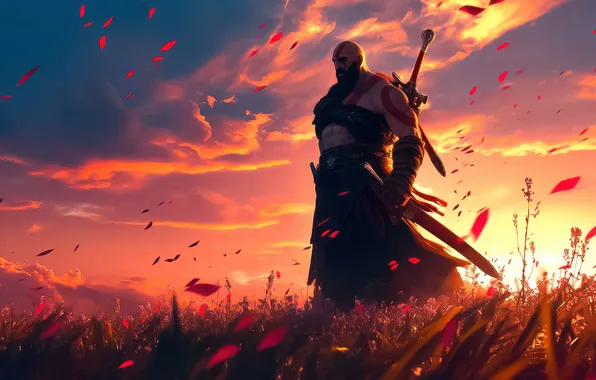 Kratos, God of War, Rebellion, AI Art, AI Generated, GoD