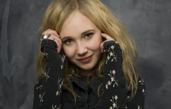 Face, smile, sweetheart, hands, actress, blonde, Juno Temple, Juno Temple