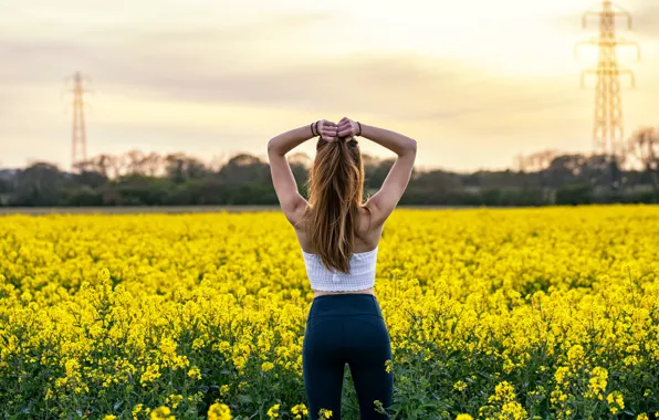 Picture field, girl, rape