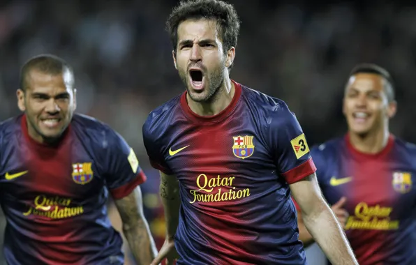 Sport, Football, Nike, Barcelona, Fabregas, Fabregas, Football, Dani Alves